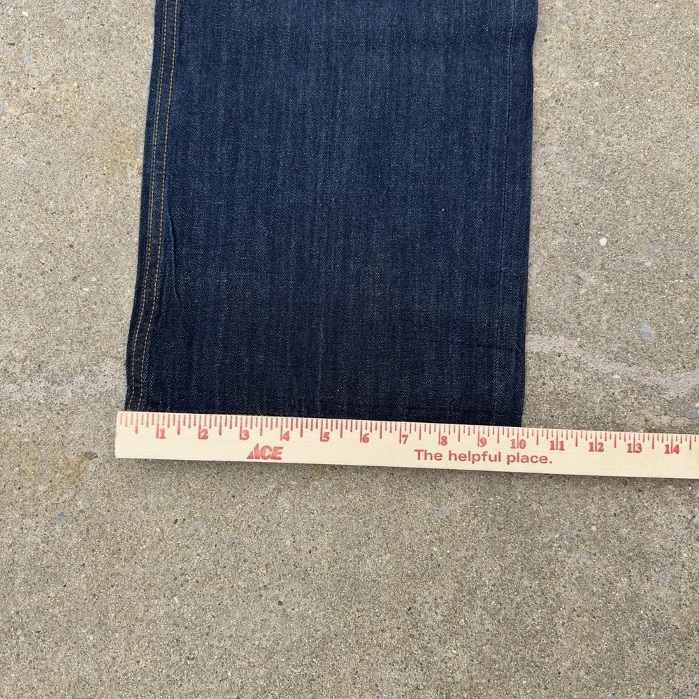 VTG Rocawear Baggy Blue Denim Jeans Men's 42x33 Wide Leg Loose Fit Hip Hop Y2K‎